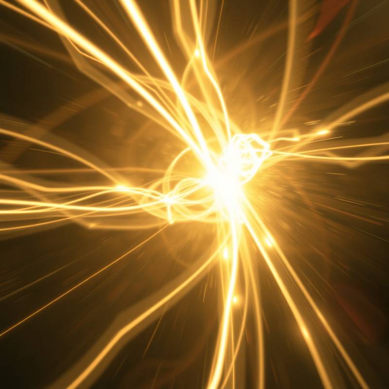Filmstill aus dem Experimentalfilm 'Lichtspiele': Abstrakte Lichtmuster und dynamische Bewegungen.
